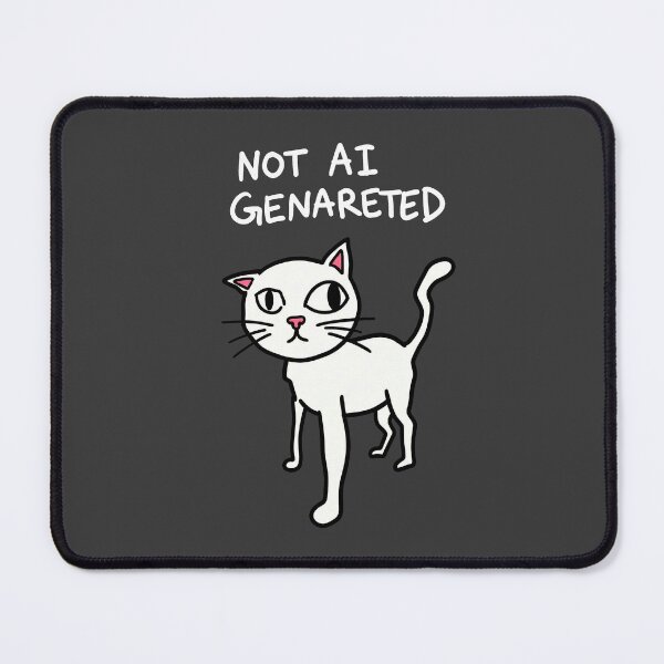 Item preview, Not AI Generated Funny Cat Artist Joke designed and sold by WAMTEES.