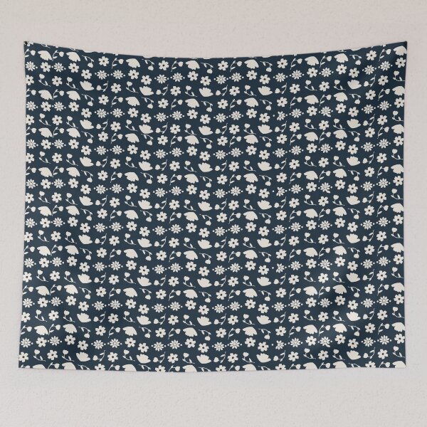 Item preview, Navy Flower designed and sold by KatieCCreative.