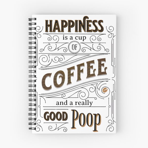 Item preview, Happiness is Coffee and a Good Poop designed and sold by LagomCreative.