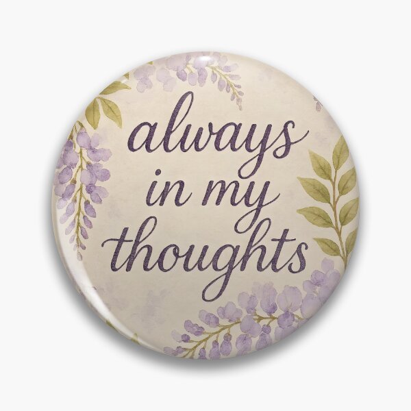 Item preview, Always in My Thoughts – Purple Wisteria Wishes on Aged Paper designed and sold by EmeraldeaArt.