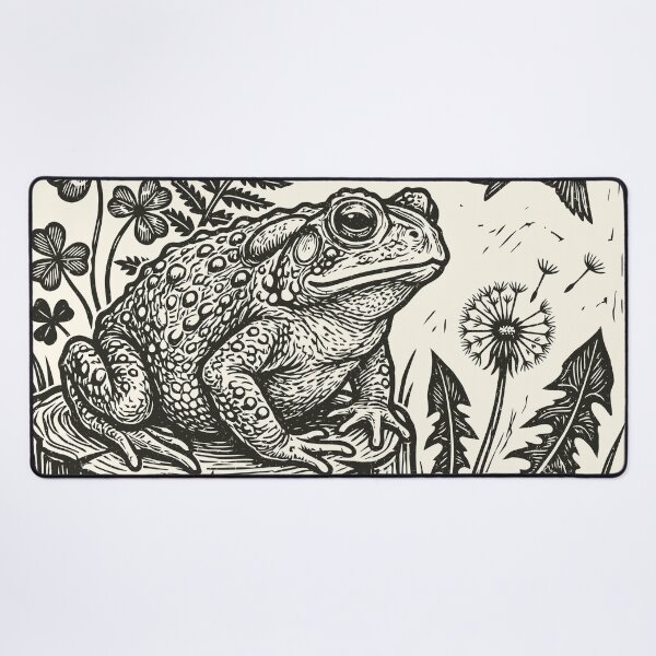 Item preview, Forest Frog Folk Art Vintage Toad Forestcore  designed and sold by Y-Vibes.
