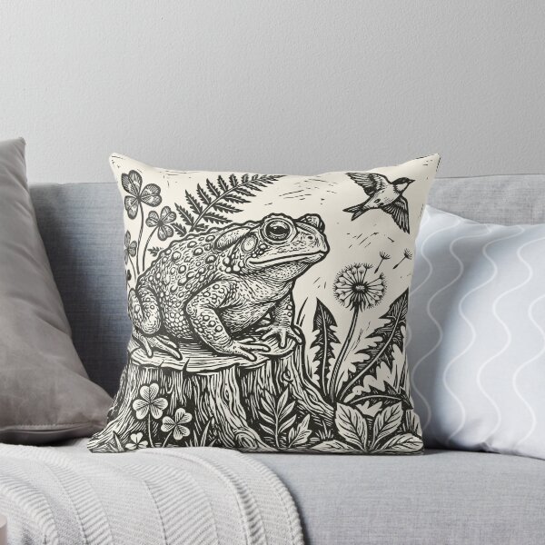 Item preview, Forest Frog Folk Art Vintage Toad Forestcore  designed and sold by Y-Vibes.