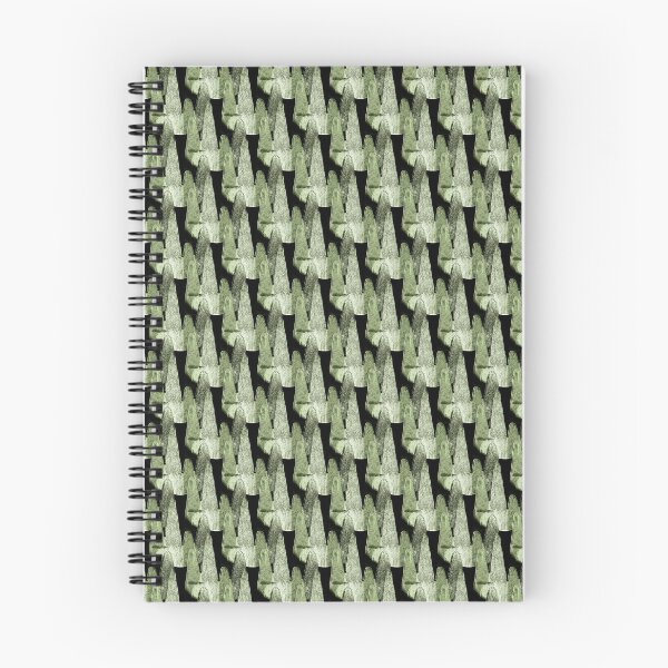 Item preview, Abstract Vertical Mountain Landscape Pattern in Green designed and sold by Artistestella.