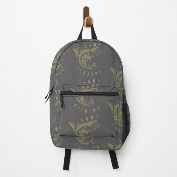 Item preview, Vintage Gone Fishing Bass Silhouette Design designed and sold by RiseAgainArt.