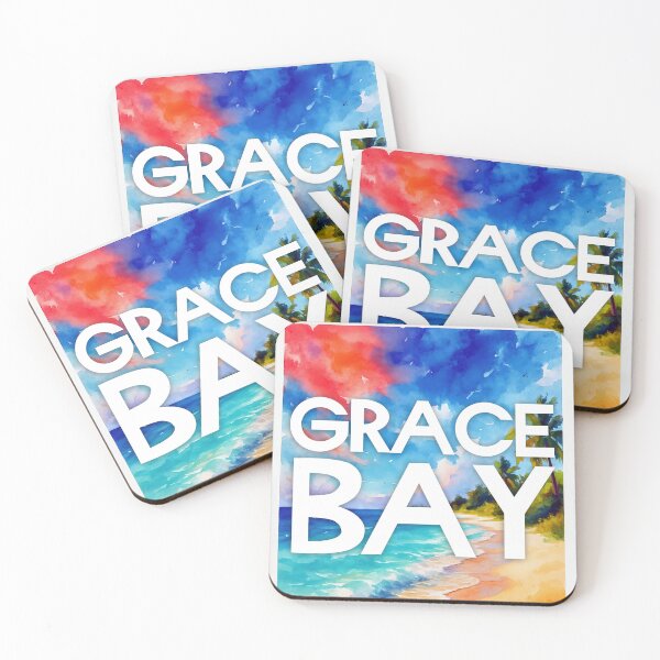 Item preview, Grace Bay, Providenciales Turks and Caicos – Watercolor Beach Poster designed and sold by Sea Gem.