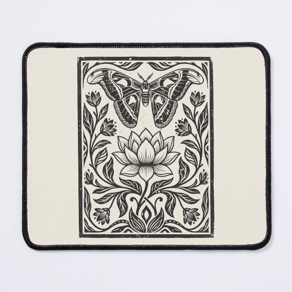 Item preview, Atlas Moth Folk Art Floral Insect Naturecore designed and sold by Y-Vibes.