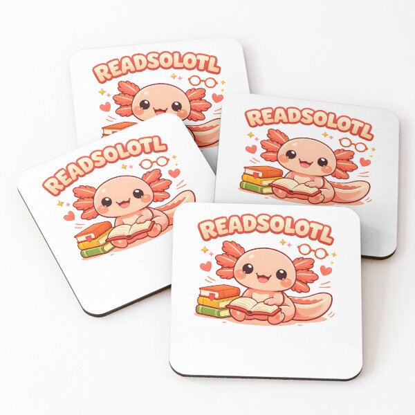 Item preview, Readsolotl Kawaii Axolotl Funny Reading Book Lover Kids designed and sold by MuniraWearify.