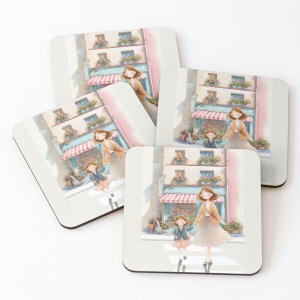 Item preview, ON THE WAY TO SCHOOL WITH MOTHER designed and sold by Tammera.