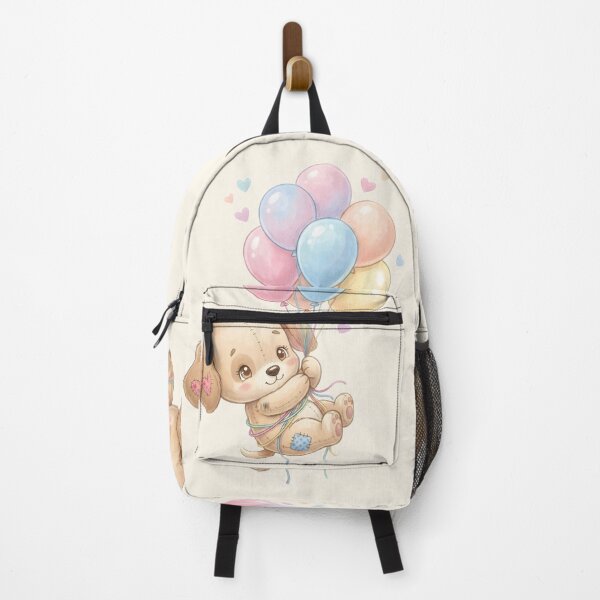 Item preview, Cute Puppy Floating Heart Balloons designed and sold by HumTumMe.