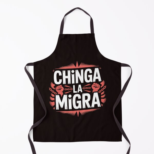 Item preview, Chinga La Migra Protest – Human Rights Over Deportation Quote designed and sold by Redgiant87x.
