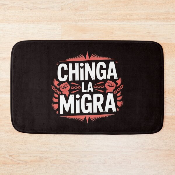 Item preview, Chinga La Migra Protest – Human Rights Over Deportation Quote designed and sold by Redgiant87x.