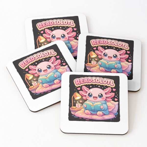 Item preview, Readsolotl Kawaii Axolotl Cozy Night Vibes Reading Bookworm Life designed and sold by MuniraWearify.