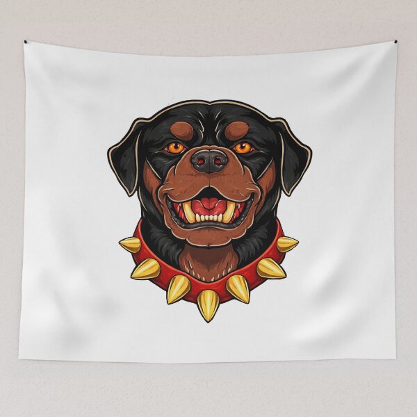 Item preview, CHOP the Rottweiler – Fierce Guard Dog Streetwear Illustration designed and sold by SeriouslyArtistical.
