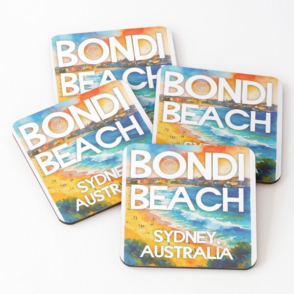 Item preview, Bondi Beach, Sydney Australia – Watercolor Beach Poster designed and sold by Sea Gem.