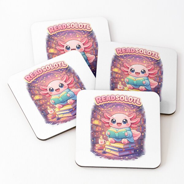 Item preview, Funny READSOLOTL Kawaii Axolotl Cozy Library Reading Vibes designed and sold by MuniraWearify.