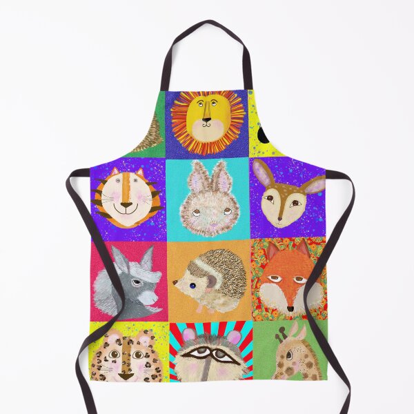 Item preview, Animal Parade: Whimsical Wildlife Faces designed and sold by MidModMagic.
