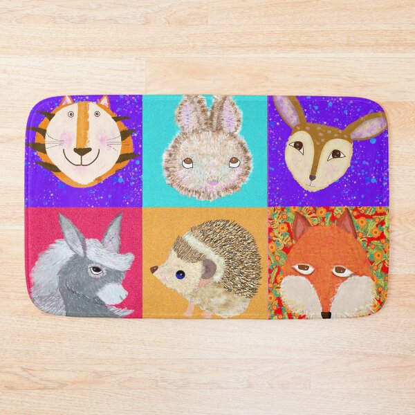 Item preview, Animal Parade: Whimsical Wildlife Faces designed and sold by MidModMagic.