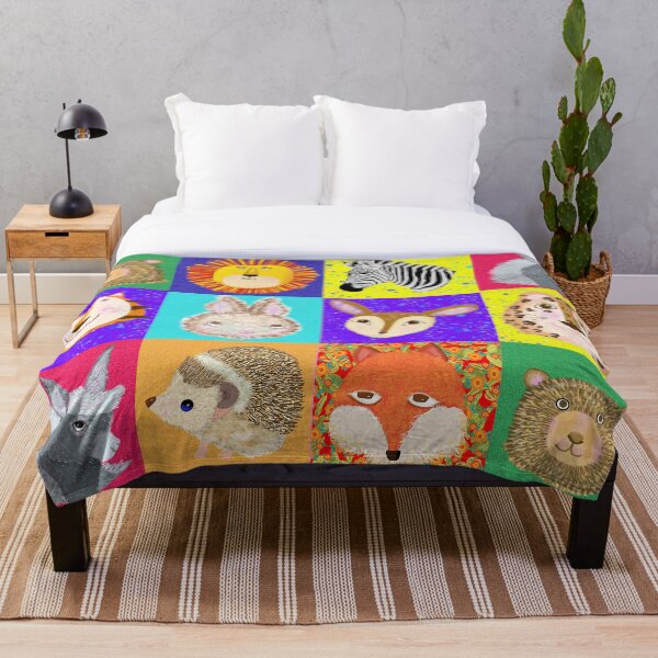 Item preview, Animal Parade: Whimsical Wildlife Faces designed and sold by MidModMagic.