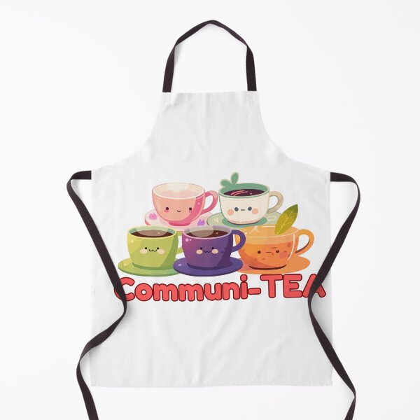 Item preview, Communi-TEA Cute Kawaii Tea Cups Pun designed and sold by AmaliaV92.
