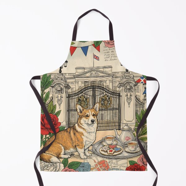 Item preview, Vintage London Royal Corgi Postcard designed and sold by CoffeeinBloom.