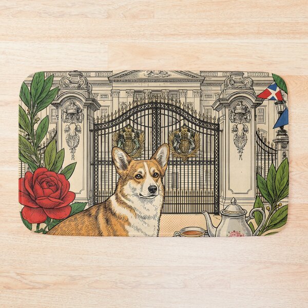 Item preview, Vintage London Royal Corgi Postcard designed and sold by CoffeeinBloom.
