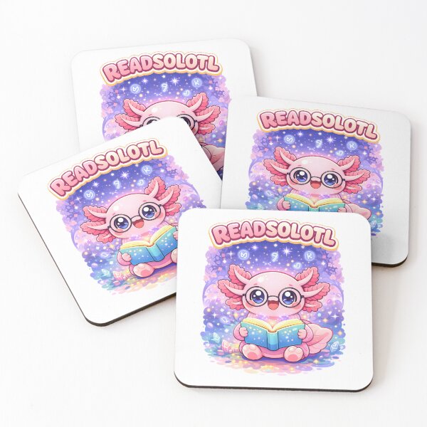Item preview, Kawaii Axolotl Readsolotl Magical Fantasy Reading Bookworm designed and sold by MuniraWearify.