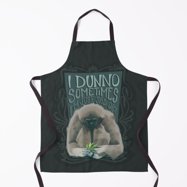 Item preview, Gibbon - Sometimes I’m Sad designed and sold by Coral the Artisan.