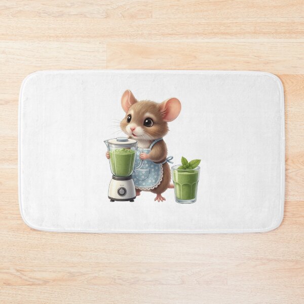 Item preview, Cute Mouse Making a Green Smoothie in Blender - Cute Mouse & Hobbies Series designed and sold by EnlightArt.