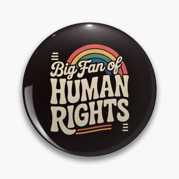 Item preview, Big Fan of Human Rights – Retro Rainbow Equality Statement designed and sold by Redgiant87x.