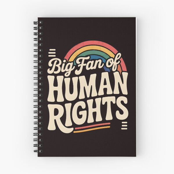 Item preview, Big Fan of Human Rights – Retro Rainbow Equality Statement designed and sold by Redgiant87x.