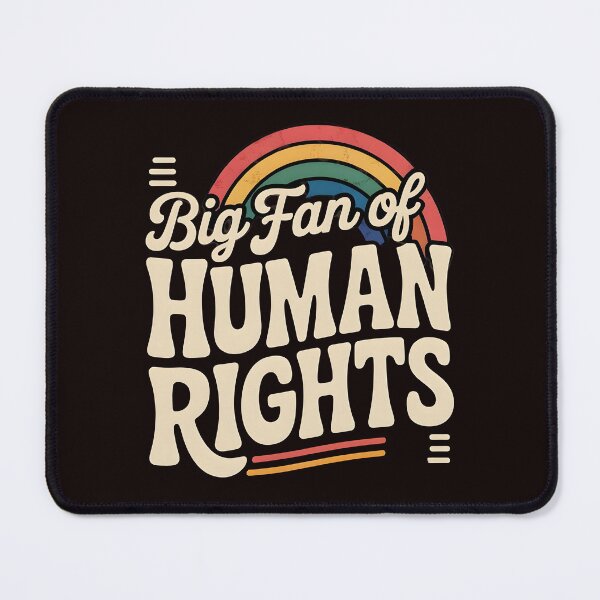 Item preview, Big Fan of Human Rights – Retro Rainbow Equality Statement designed and sold by Redgiant87x.