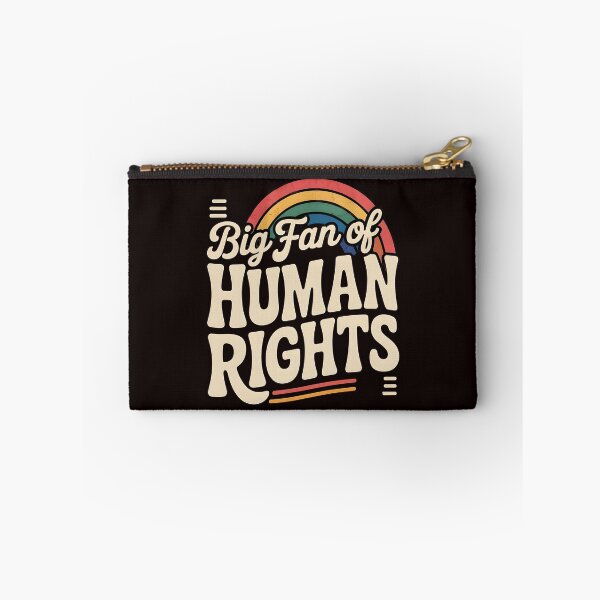 Item preview, Big Fan of Human Rights – Retro Rainbow Equality Statement designed and sold by Redgiant87x.