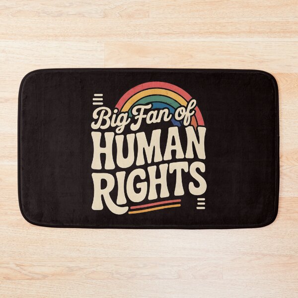 Item preview, Big Fan of Human Rights – Retro Rainbow Equality Statement designed and sold by Redgiant87x.