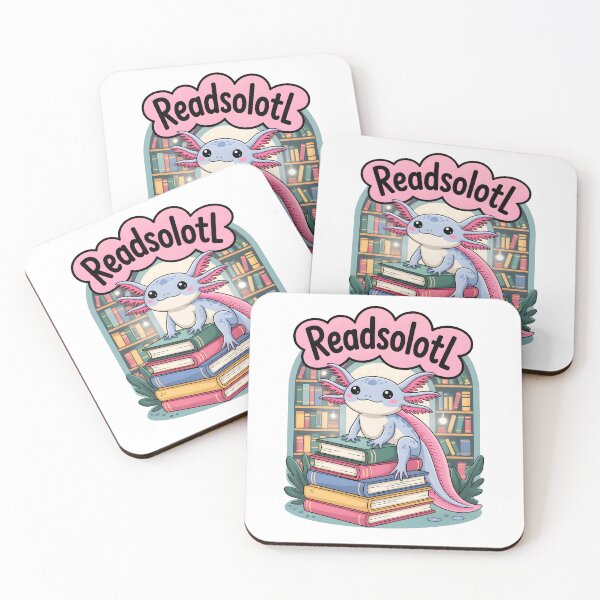 Item preview, Readsolotl Kawaii Axolotl Book Lover Funny Reading Women Girls Kids designed and sold by MuniraWearify.