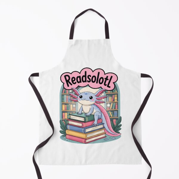 Item preview, Readsolotl Kawaii Axolotl Book Lover Funny Reading Women Girls Kids designed and sold by MuniraWearify.