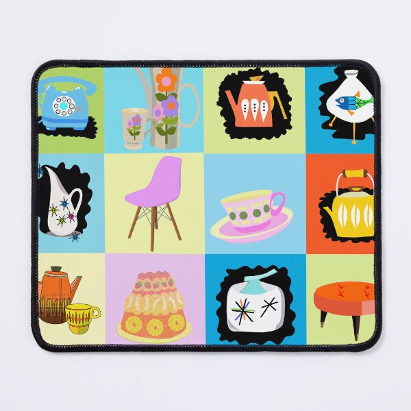 Item preview, Mid-Century Charm: Retro Collage of Whimsical Objects designed and sold by MidModMagic.