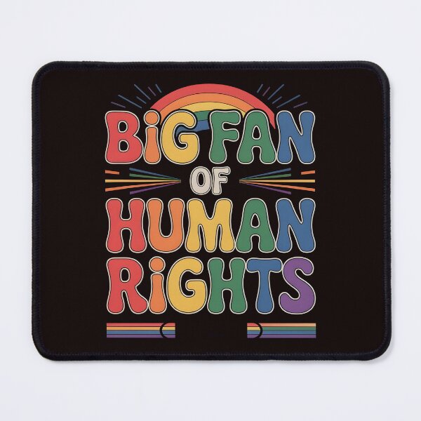 Item preview, Big Fan of Human Rights – Retro Rainbow Social Justice Design designed and sold by Redgiant87x.