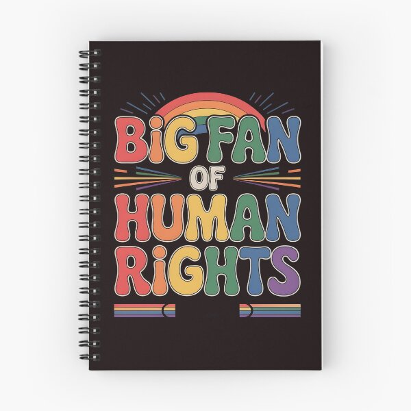 Item preview, Big Fan of Human Rights – Retro Rainbow Social Justice Design designed and sold by Redgiant87x.