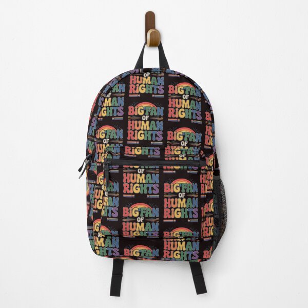 Item preview, Big Fan of Human Rights – Retro Rainbow Social Justice Design designed and sold by Redgiant87x.