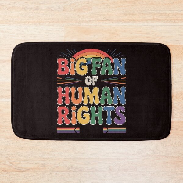 Item preview, Big Fan of Human Rights – Retro Rainbow Social Justice Design designed and sold by Redgiant87x.