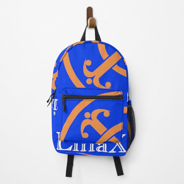Item preview, LinaXandria - Logo, w. name, Blue background designed and sold by LinaXandria.