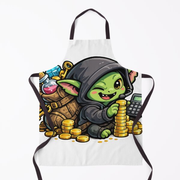 Item preview, Goblin Merchant with Treasures designed and sold by jgvisualarts.