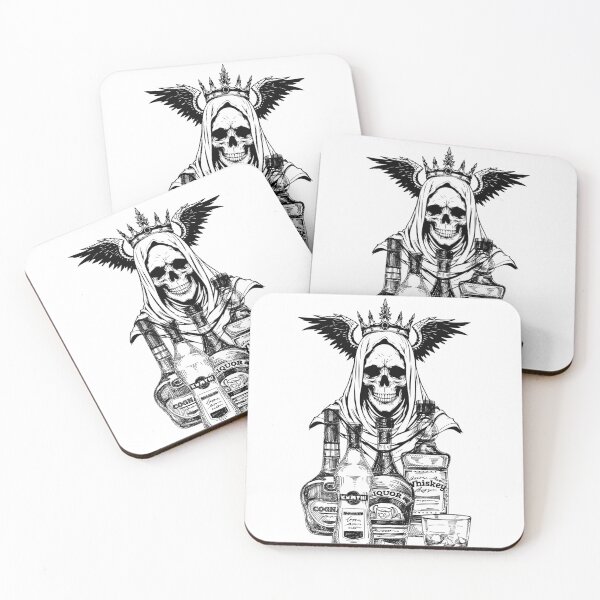 Item preview, Crowned Skull & Bottles — Dark Streetwear Design designed and sold by HIGHSQUARE.