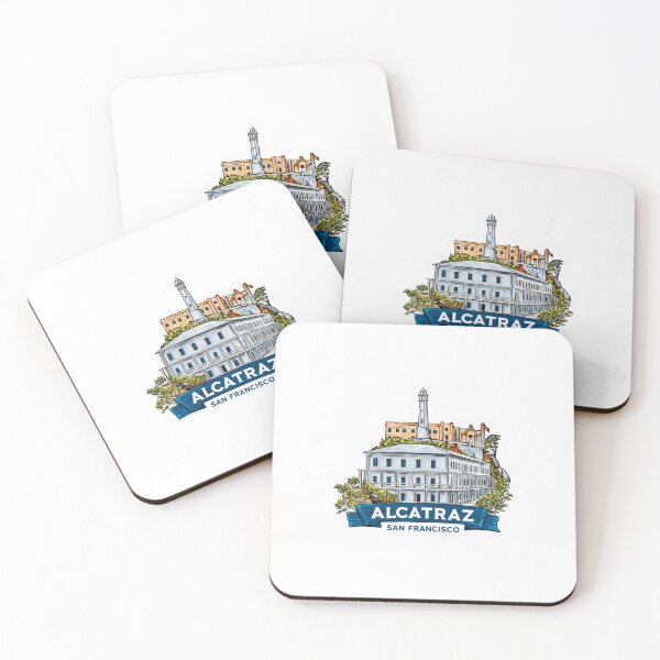 Item preview, Alcatraz Island San Francisco Vintage Travel Sticker - Historic Federal Prison Fortress Bay   Area California Landmark designed and sold by Blurbean.