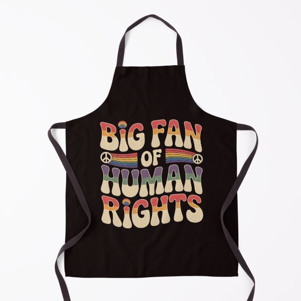 Item preview, Big Fan of Human Rights – Equality Retro Rainbow Quote designed and sold by Redgiant87x.