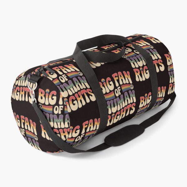 Item preview, Big Fan of Human Rights – Equality Retro Rainbow Quote designed and sold by Redgiant87x.