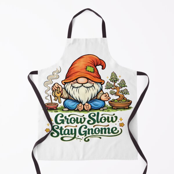Item preview, Grow Slow, Stay Gnome – Zen Gnome Meditation Artwork designed and sold by Moriarty's Digital Visions.