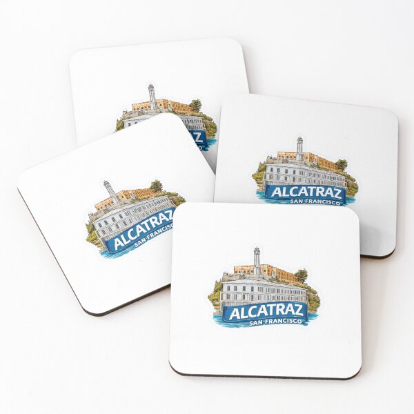 Item preview, Alcatraz San Francisco Bay Vintage Decal - Atmospheric Federal Prison Island   California Historic Landmark designed and sold by Blurbean.
