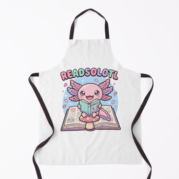 Item preview, Readsolotl Kawaii Axolotl Book Lover Reading Fantasy Book Scene designed and sold by MuniraWearify.