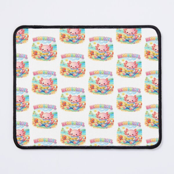 Item preview, Readsolotl Kawaii Axolotl Reading Bookworm Beach Summer Kids designed and sold by MuniraWearify.